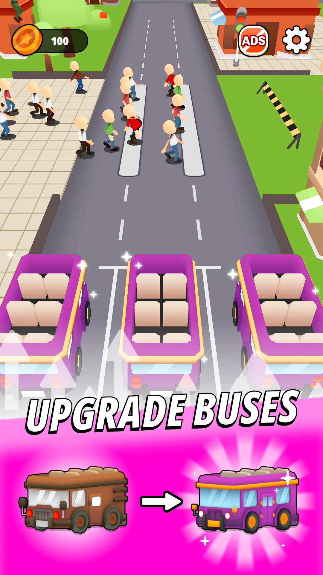 Colorful Bus Clash style artwork