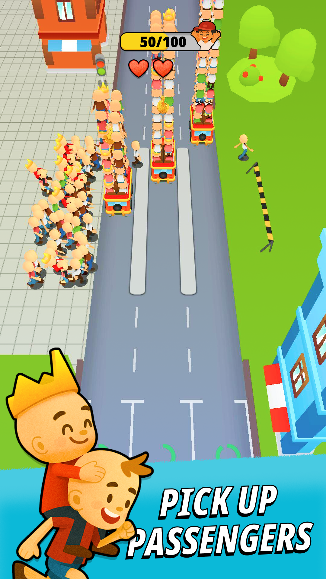 Bus Clash gameplay collage